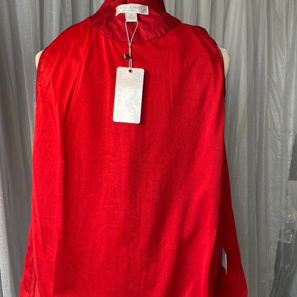 BOO RADLEY RED SLEEVLESS EXTENDABLE VEST (SZ 6) (NWT) - Picture 9 of 11